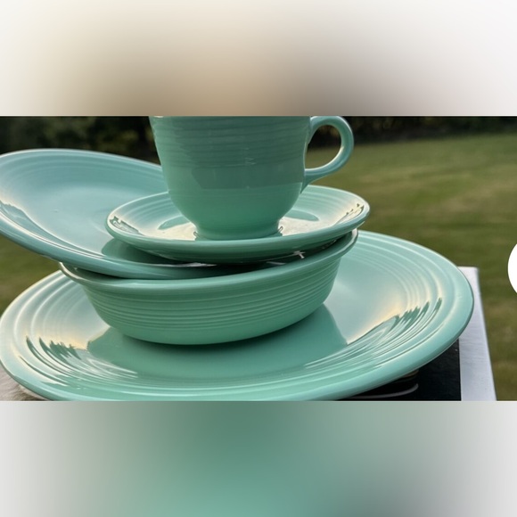 π§ββοΈ Fiesta 5-piece Place Setting FIESTA WARE SEA MIST RETIRED DEADSTOCK - Picture 11 of 16